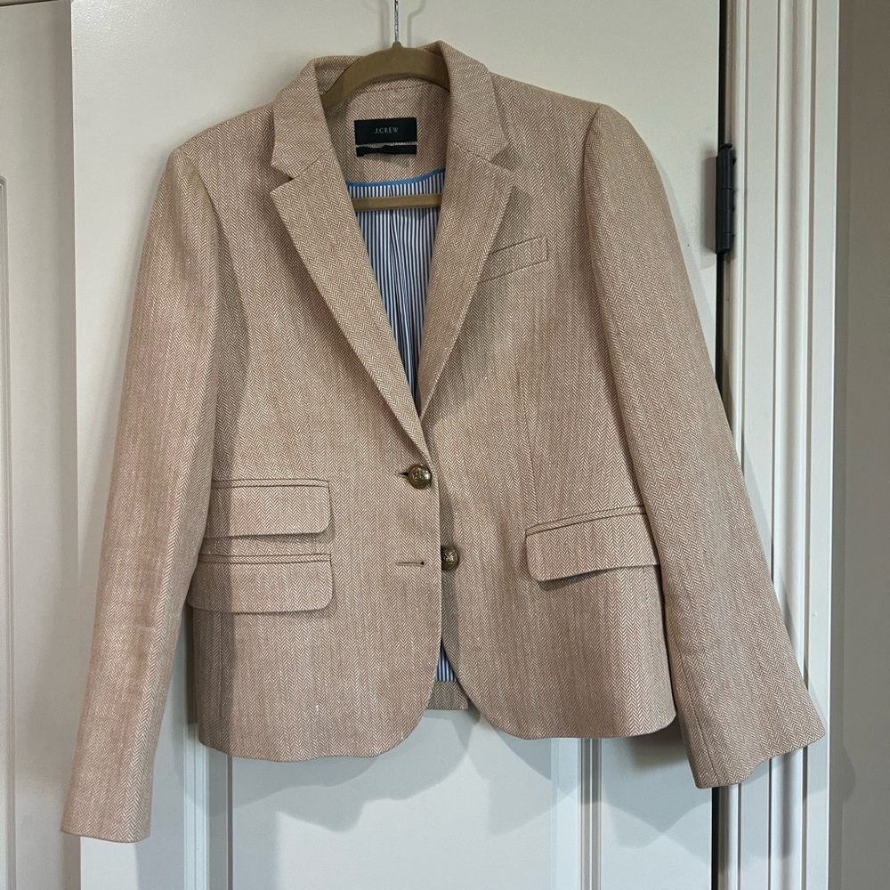 J. Crew Tan Blazer Classic Suit Jacket